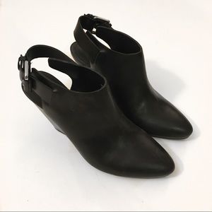 &Other Stories Black Wedge Booties